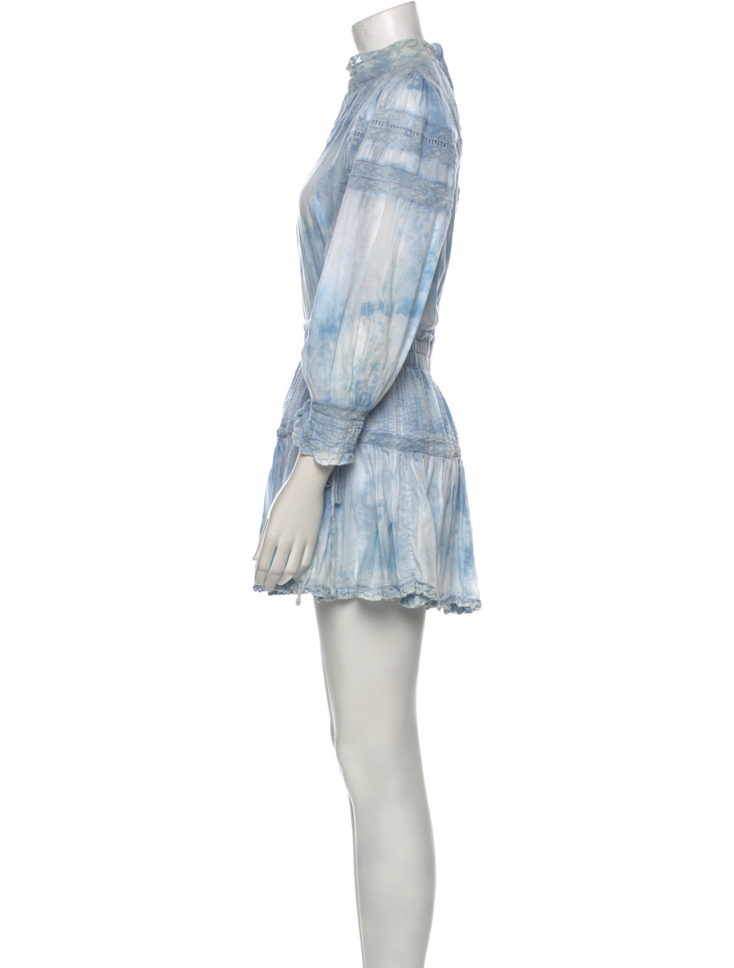 LoveShackFancy Tie-Dye Print Mini Dress