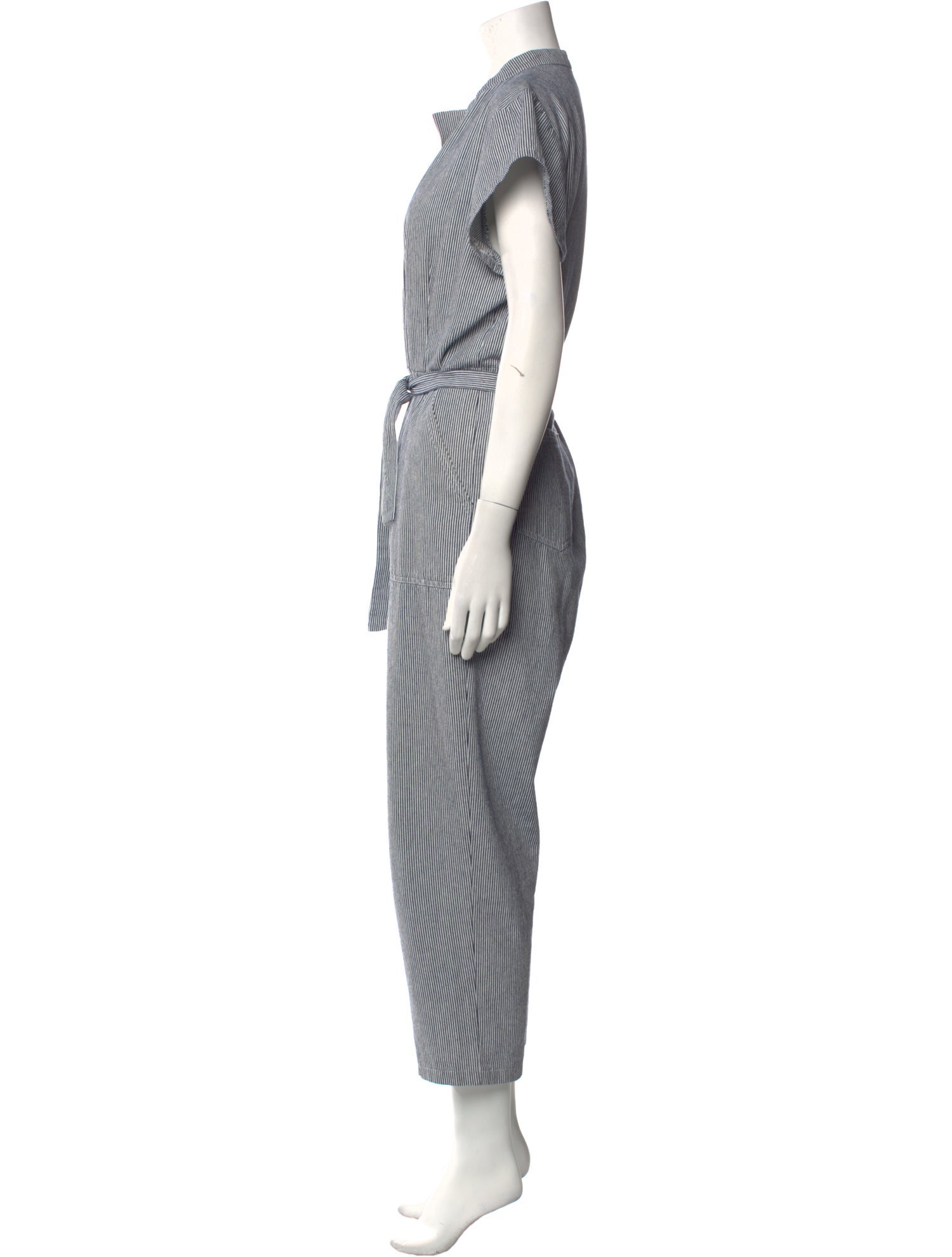 Loup Striped Mock Neck Jumpsuit