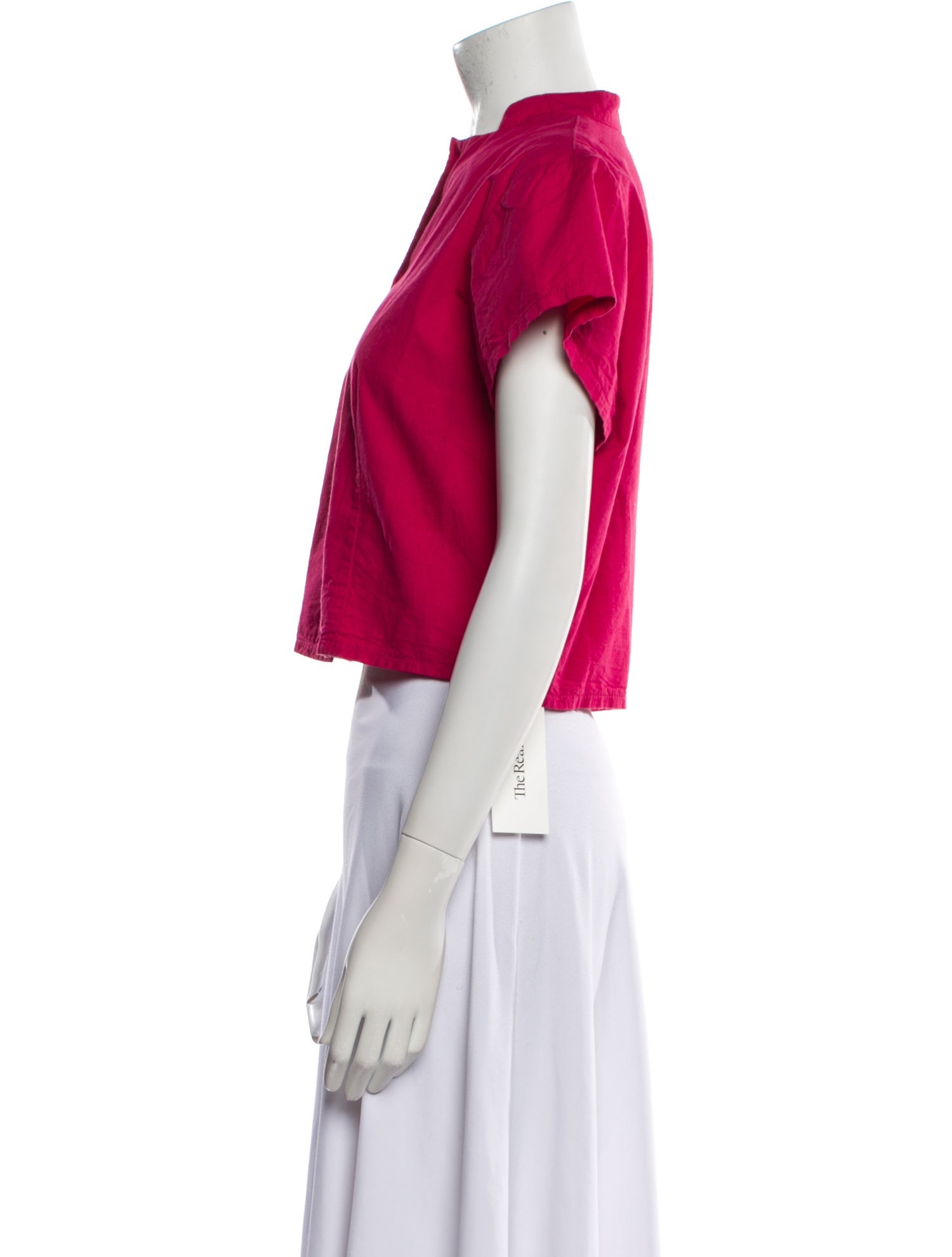 Loup Mock Neck Short Sleeve Crop Top