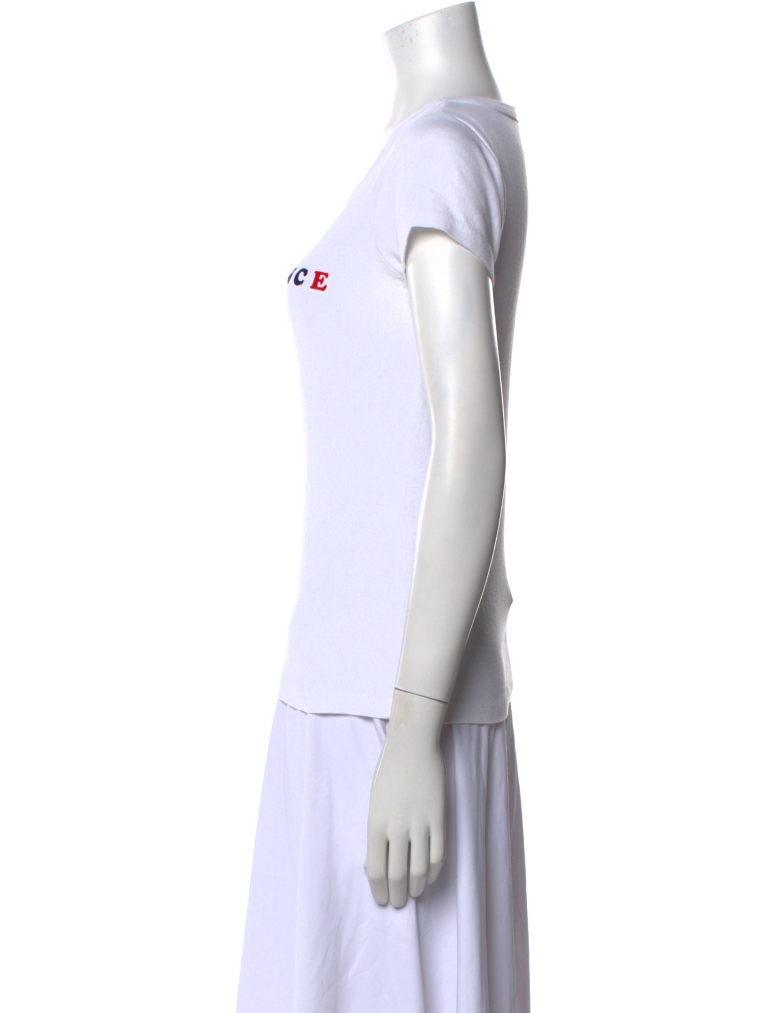 Loup Graphic Print Scoop Neck T-Shirt