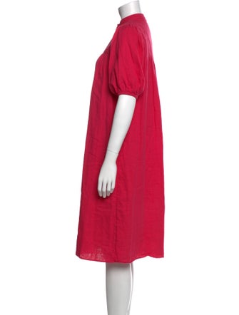 Loup Crew Neck Knee-Length Dress