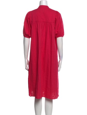 Loup Crew Neck Knee-Length Dress