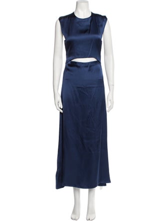 Loulou Studio Crew Neck Long Dress