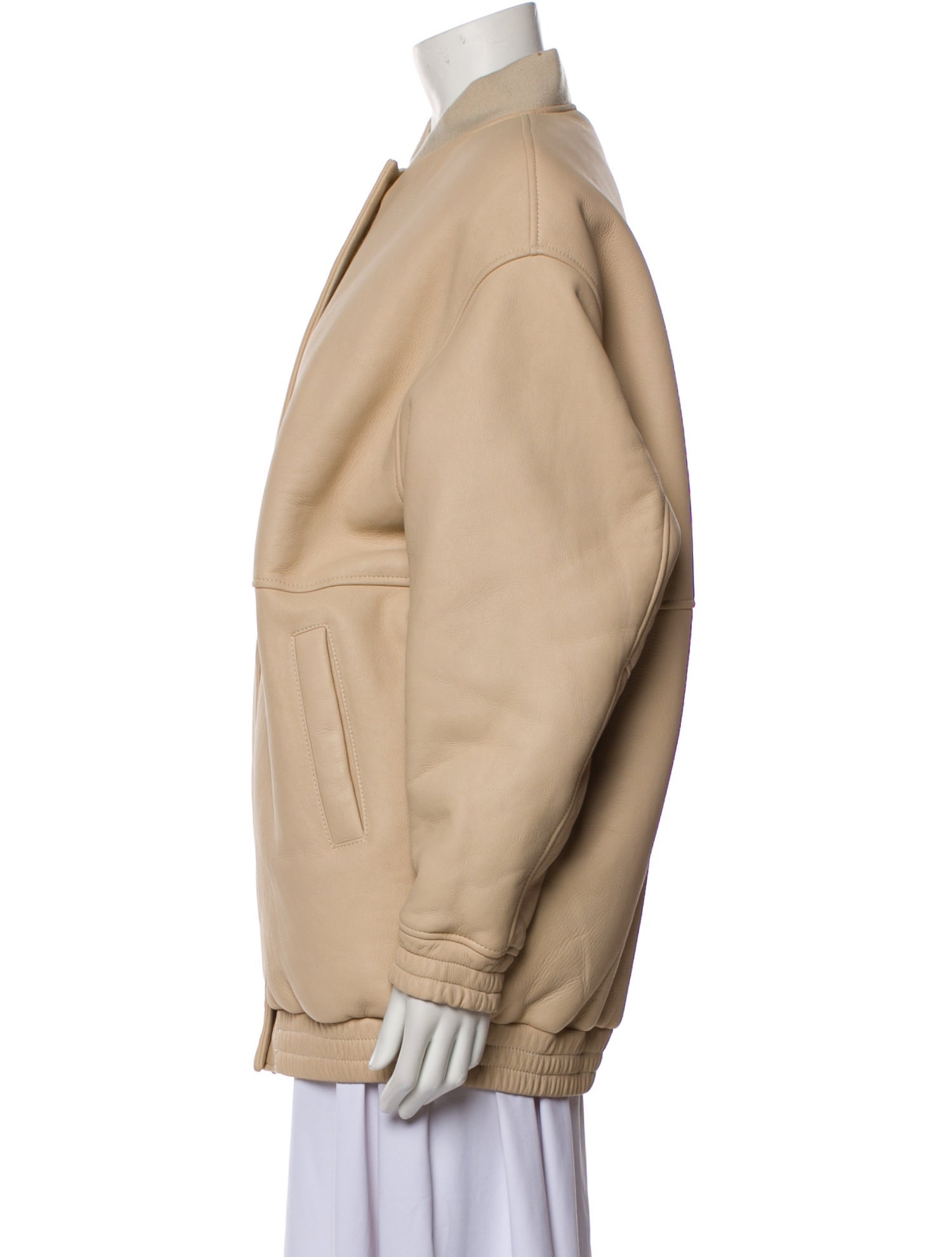 Loulou Studio Gabriola Lamb Shearling Lined Bomber