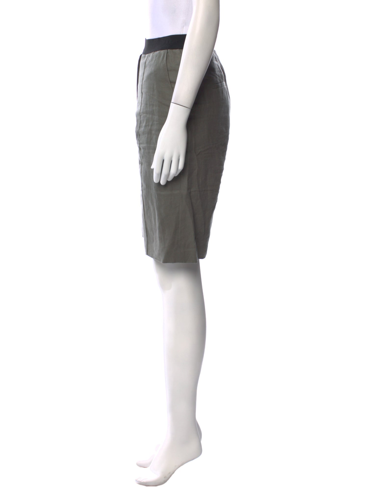 Loulou Studio Linen Knee-Length Shorts