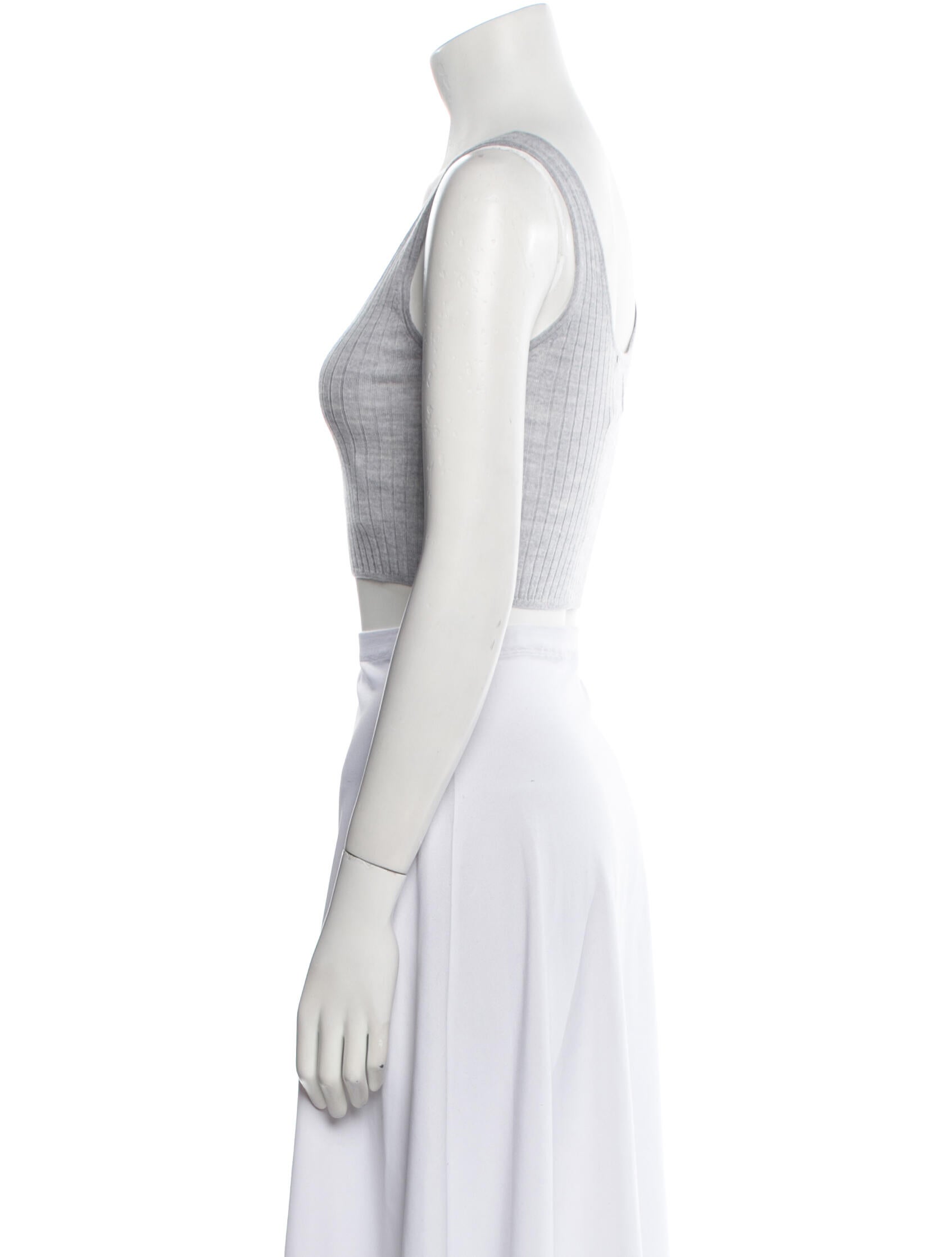 Loulou Studio Wool Square Neckline Crop Top w/ Tags