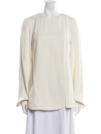 Loulou Studio Crew Neck Long Sleeve Blouse w/ Tags