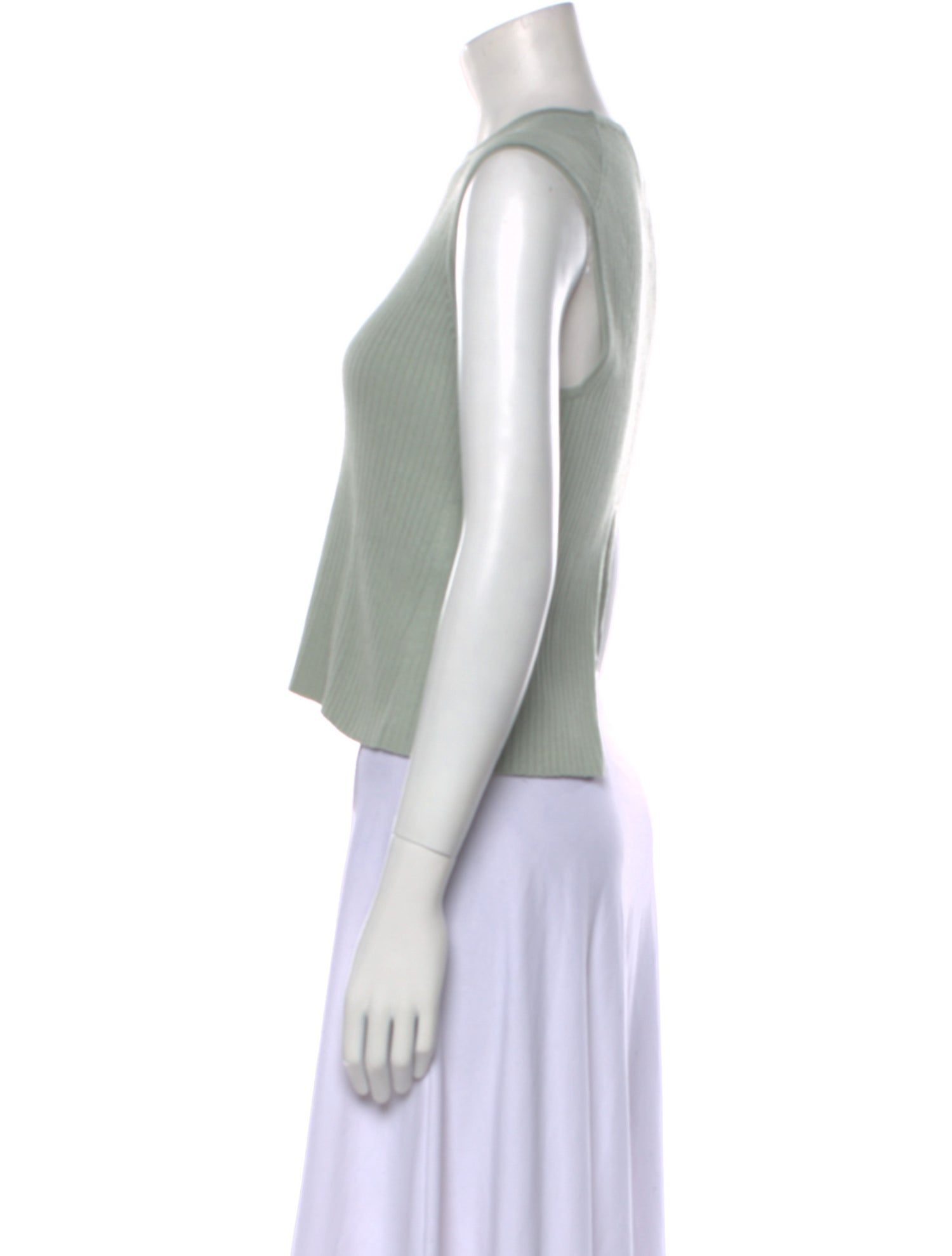 Loulou Studio Silk Crew Neck Crop Top