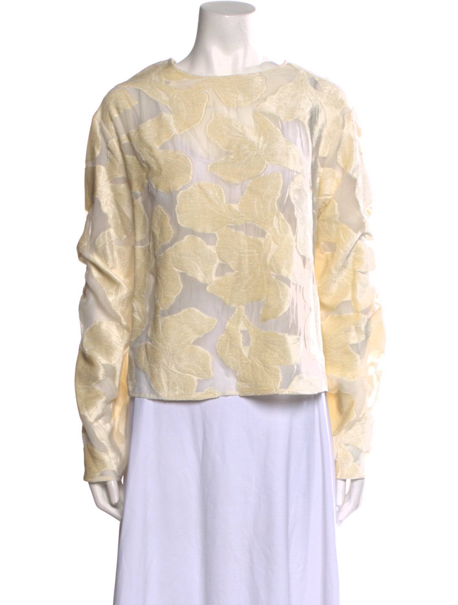 Loulou Studio Printed Bateau Neckline Blouse w/ Tags