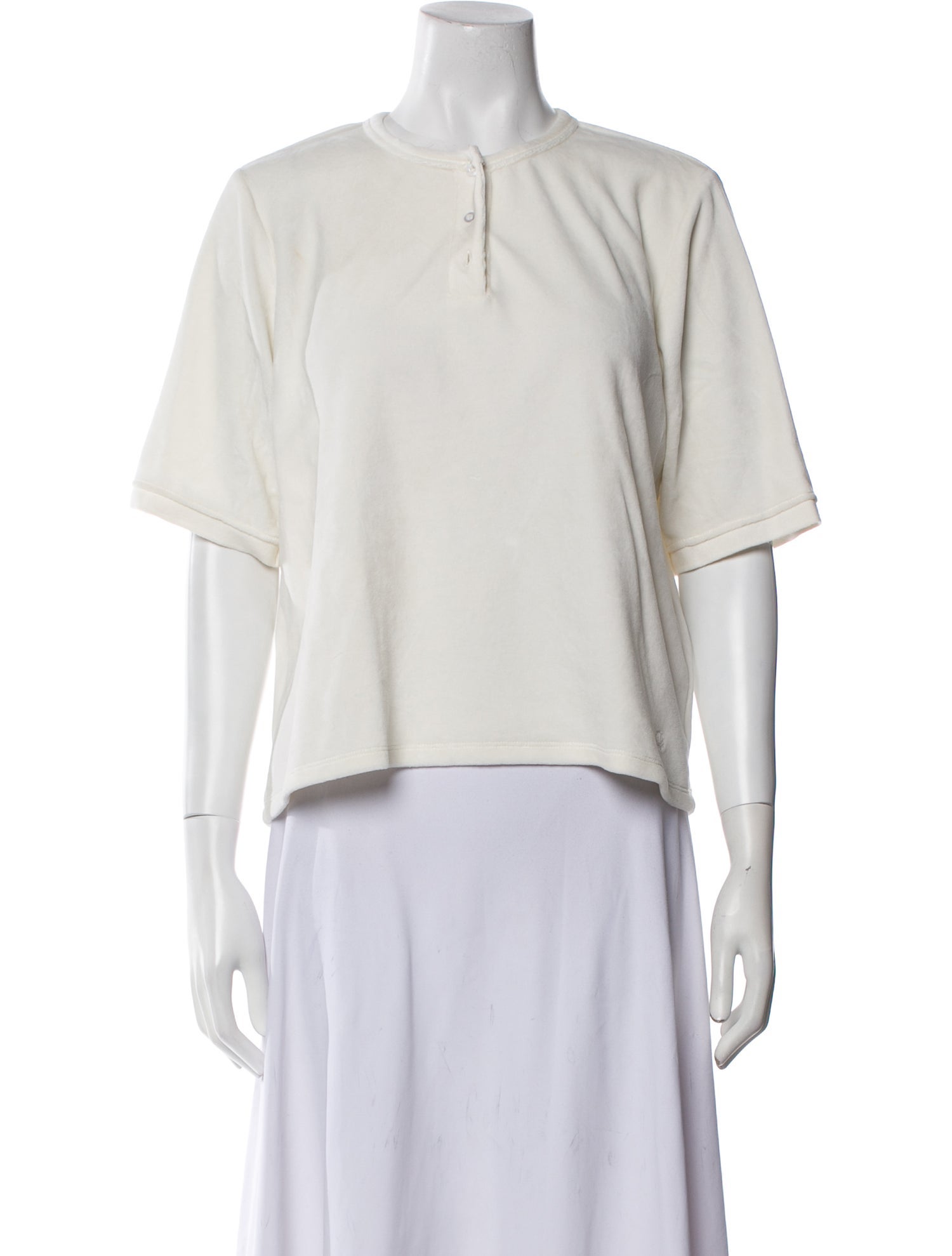 Loulou Studio V-Neck Short Sleeve Blouse