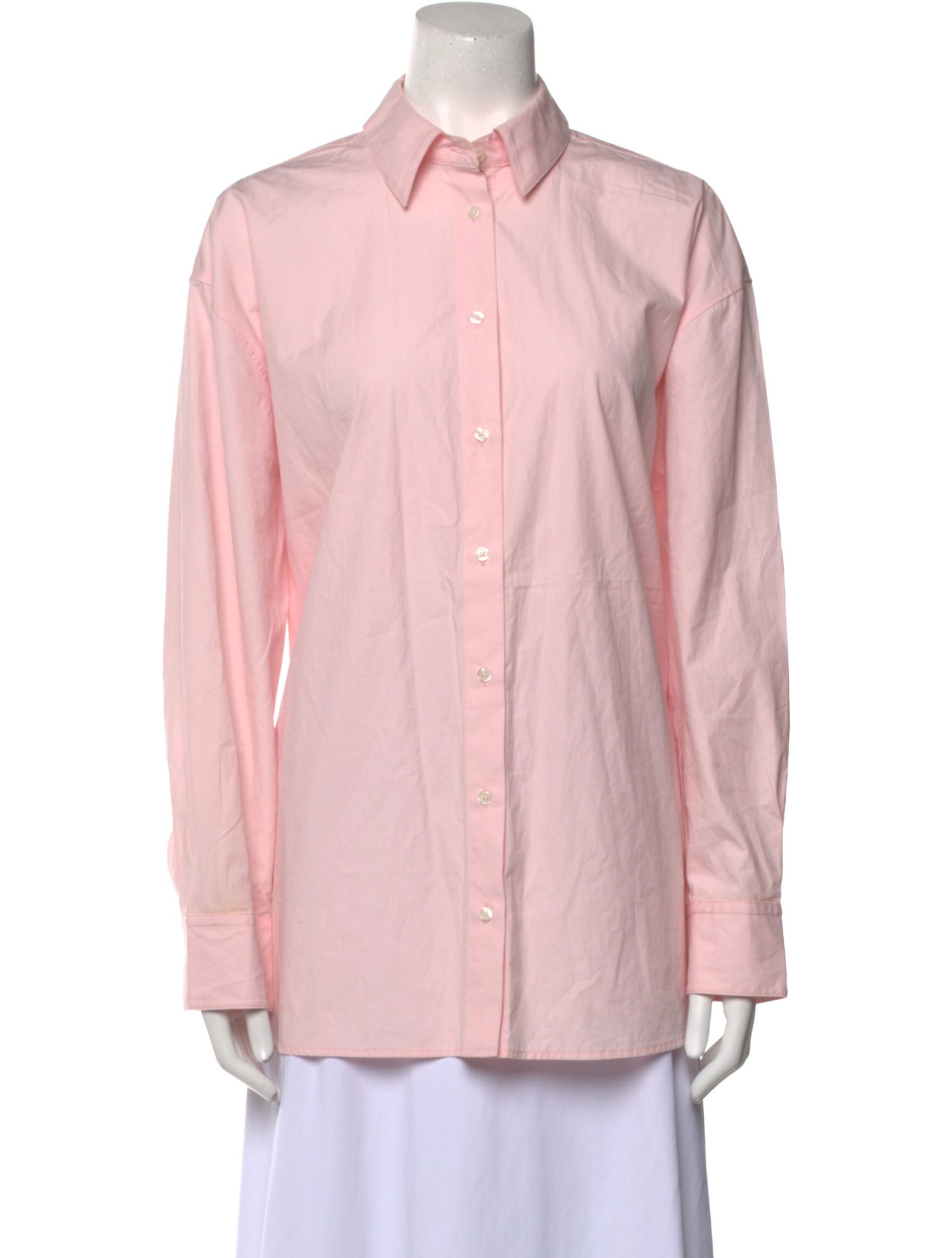 Loulou Studio Long Sleeve Button-Up Top