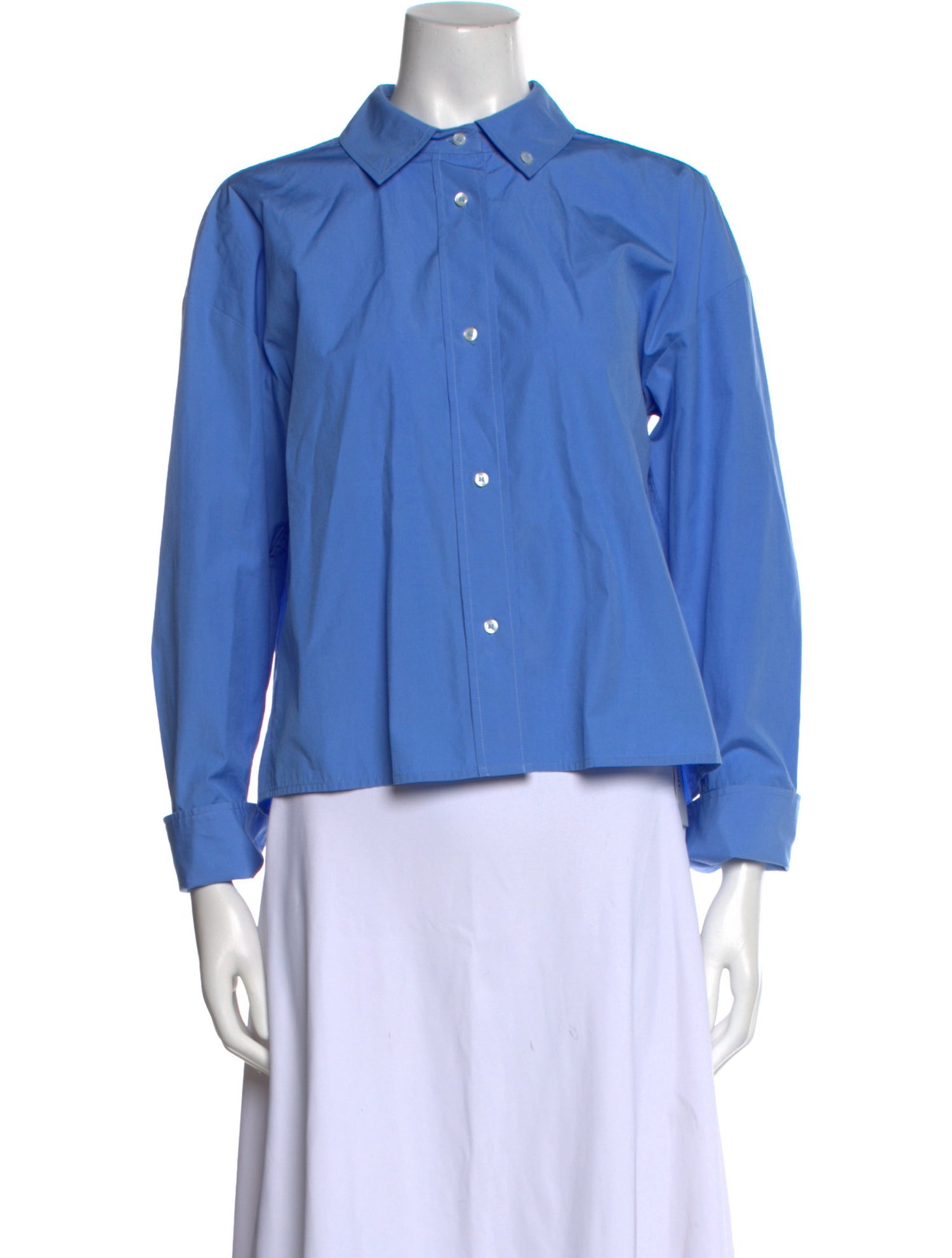 Loulou Studio Long Sleeve Button-Up Top