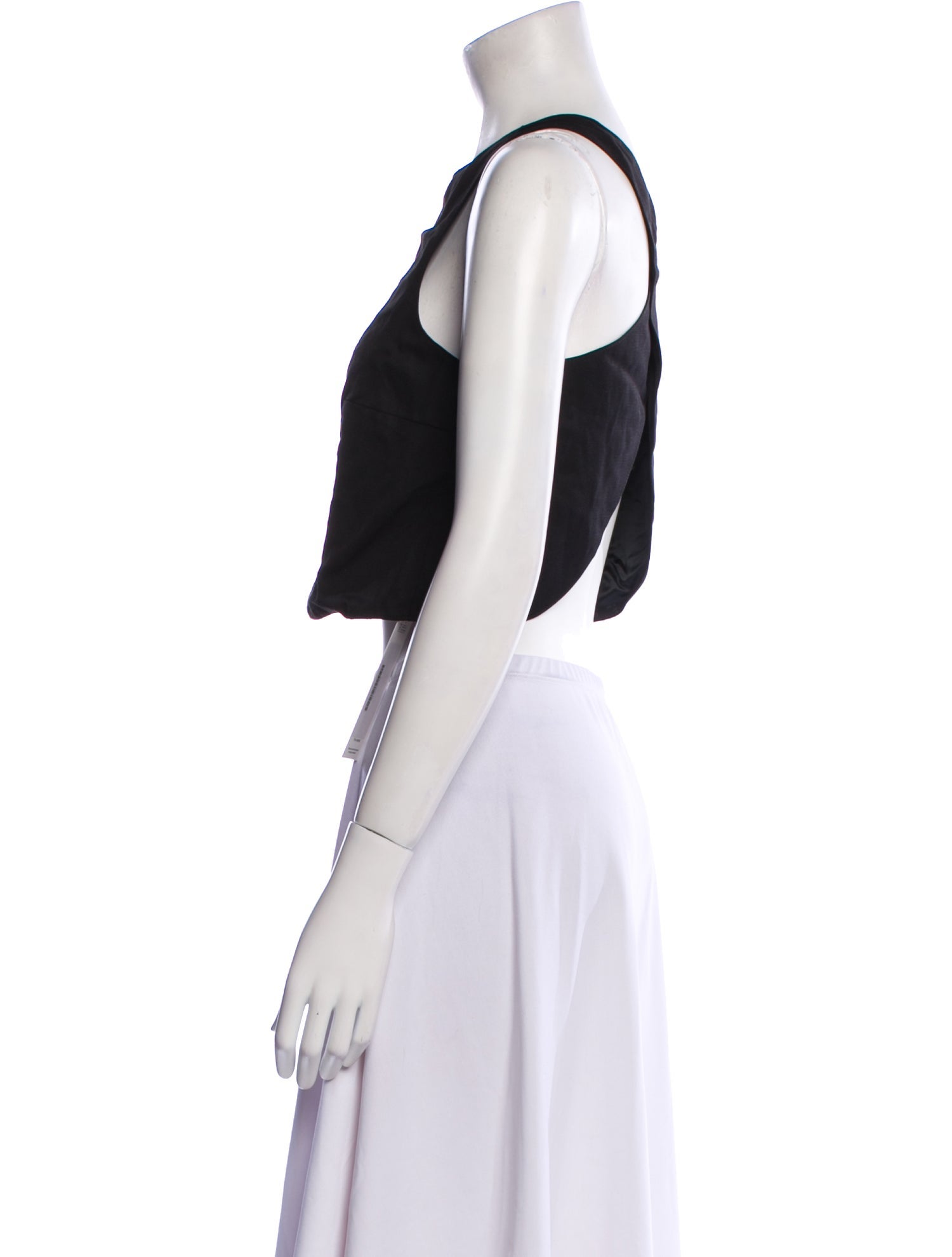 Loulou Studio Crew Neck Sleeveless Crop Top