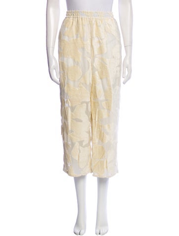 Loulou Studio Pants Lace Pattern Wide Leg L