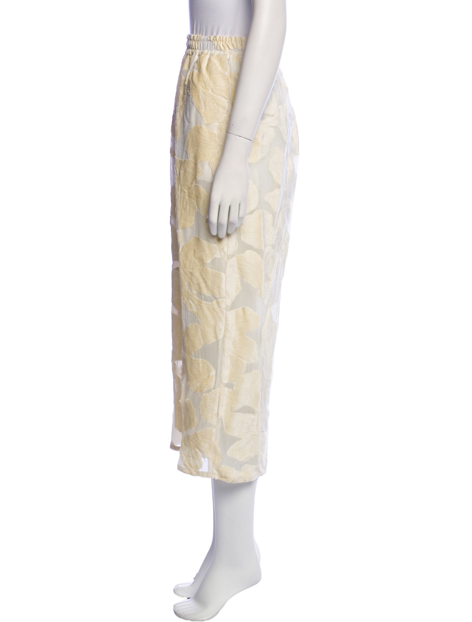 Loulou Studio Lace Pattern Wide Leg Pants