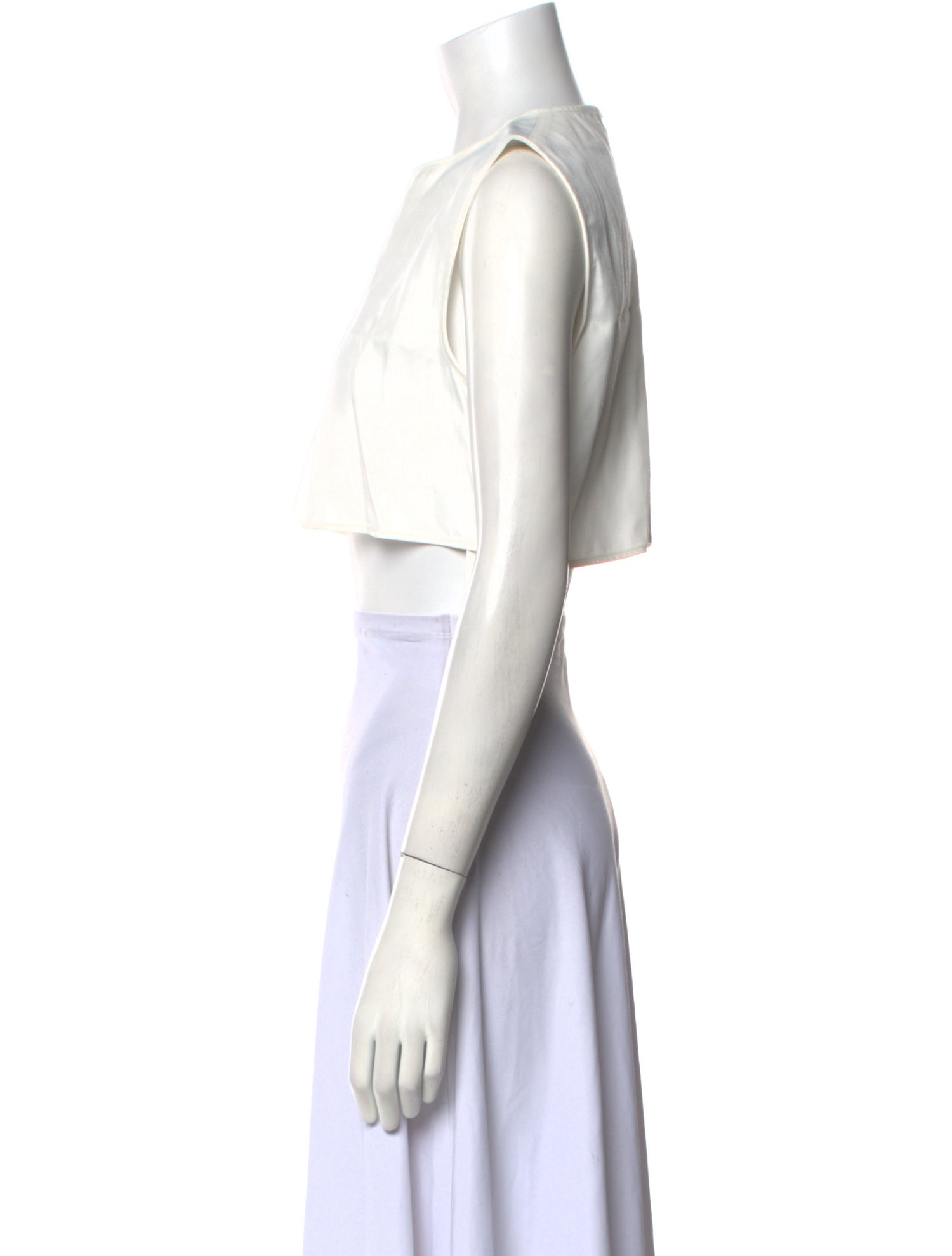 Loulou Studio Crew Neck Sleeveless Crop Top