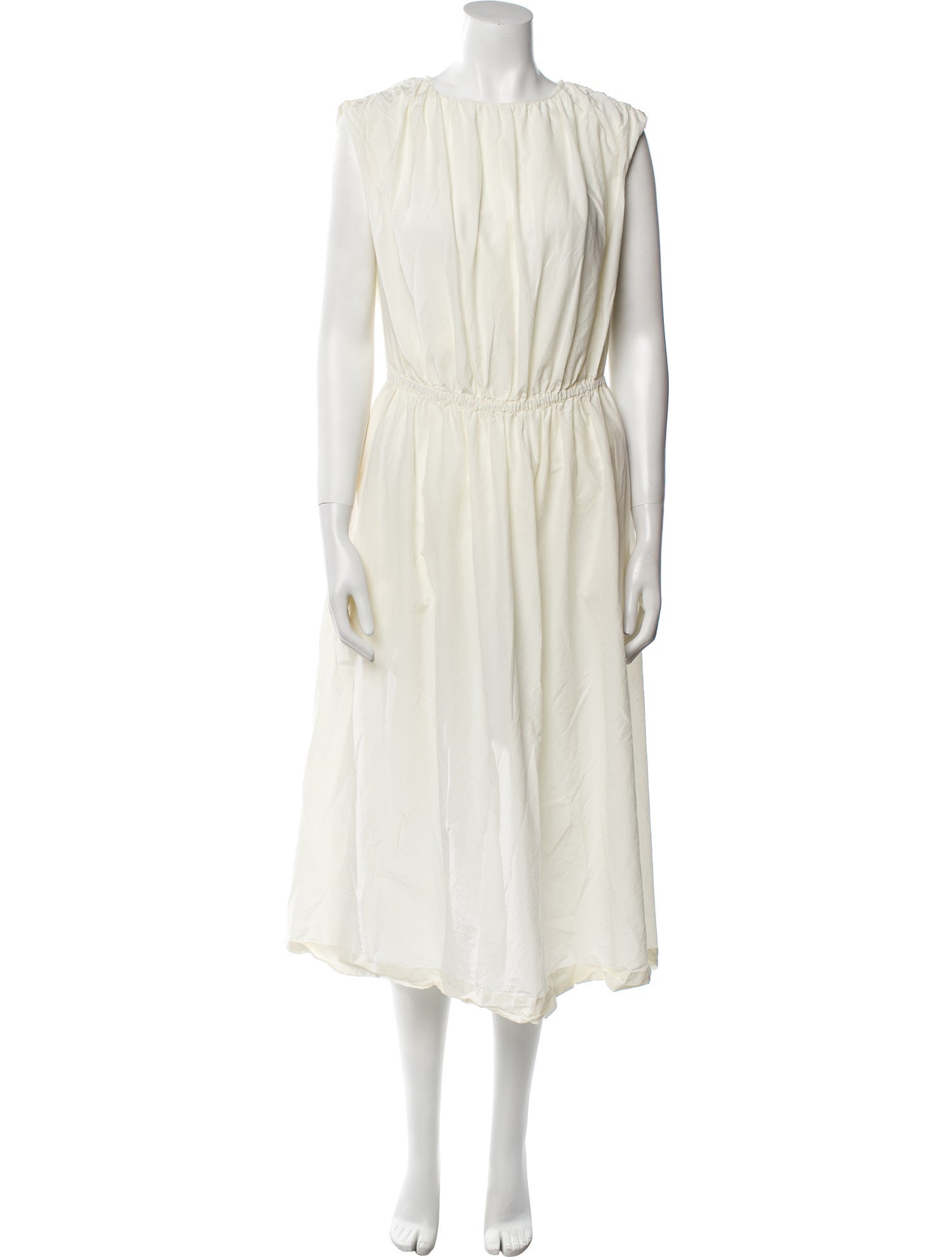 Loulou Studio Crew Neck Midi Length Dress