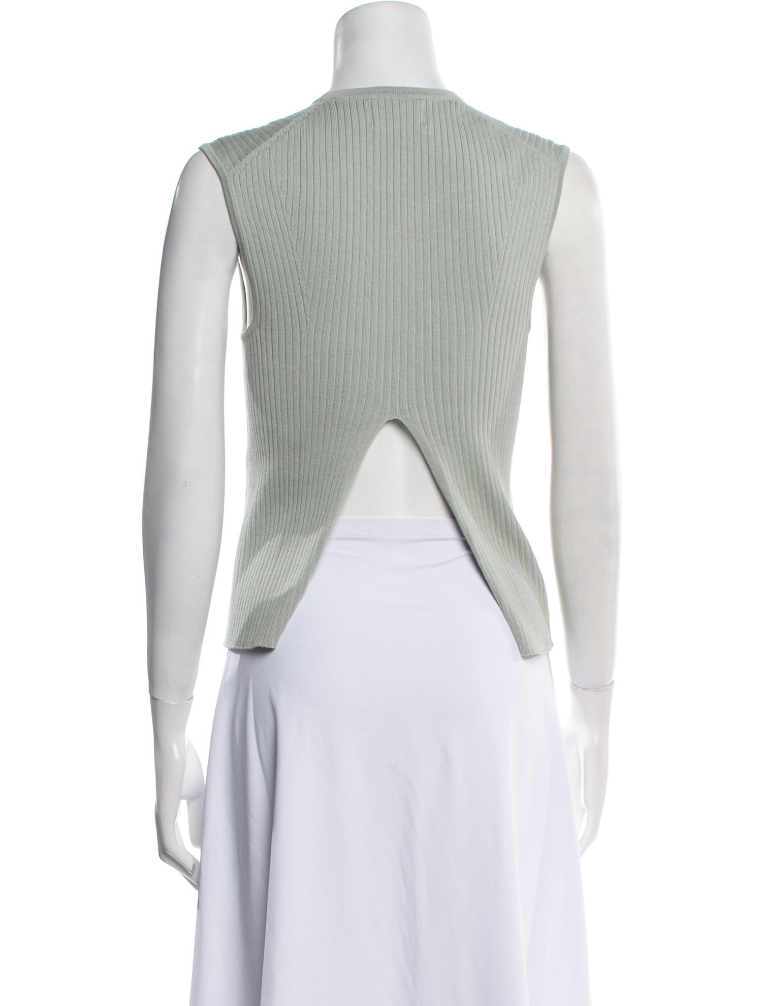 Loulou Studio Silk Crew Neck Crop Top