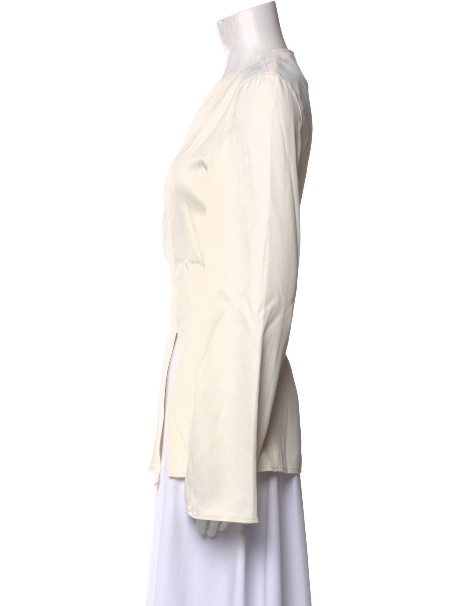 Loulou Studio Crew Neck Long Sleeve Tunic