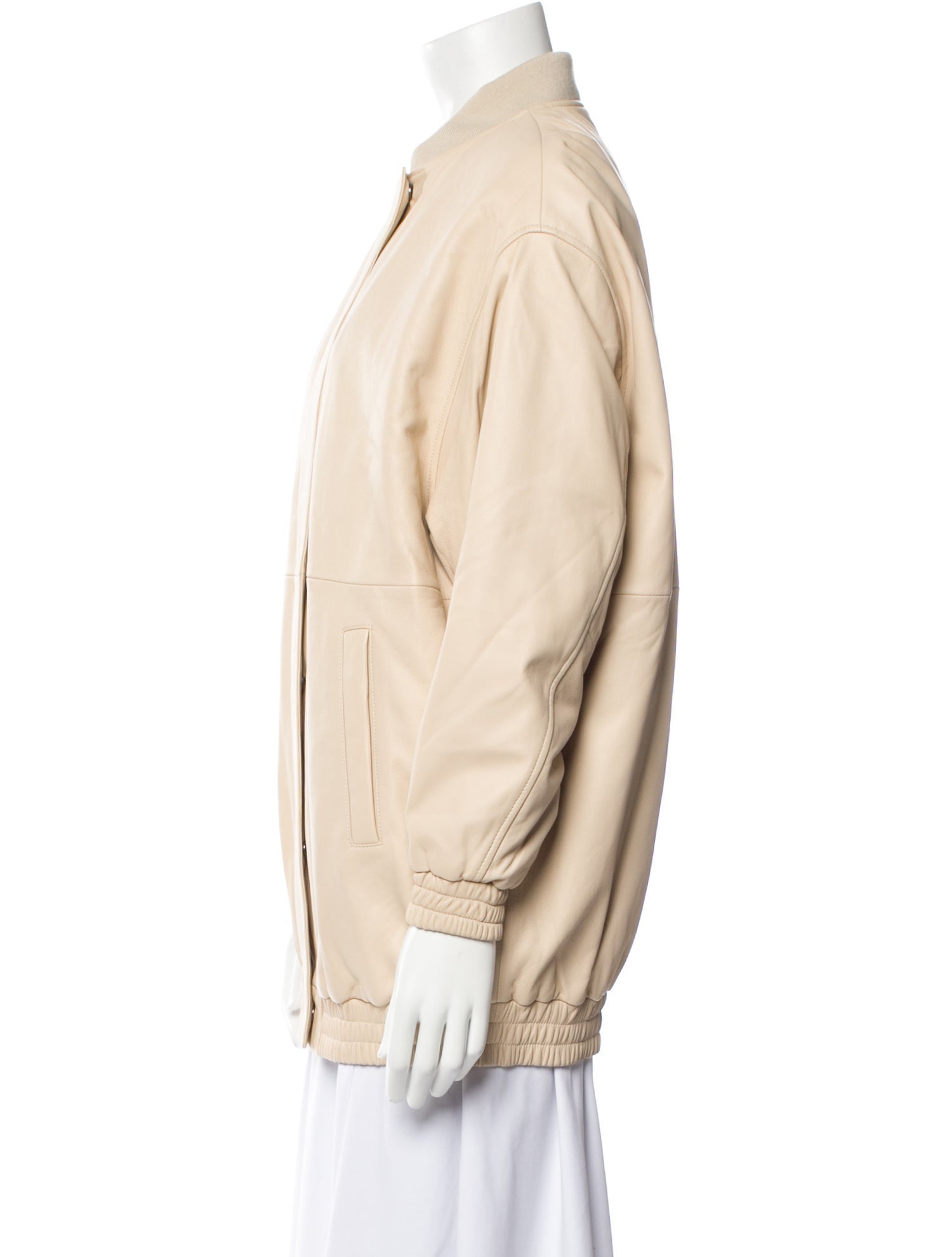 Loulou Studio Leather Bomber Jacket