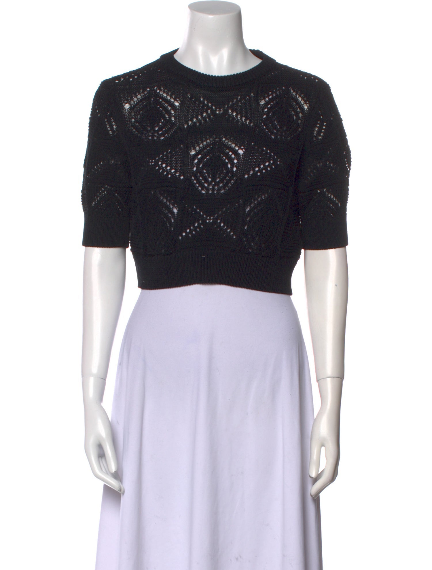 Loulou Studio Patterned Crew Neck Sweater