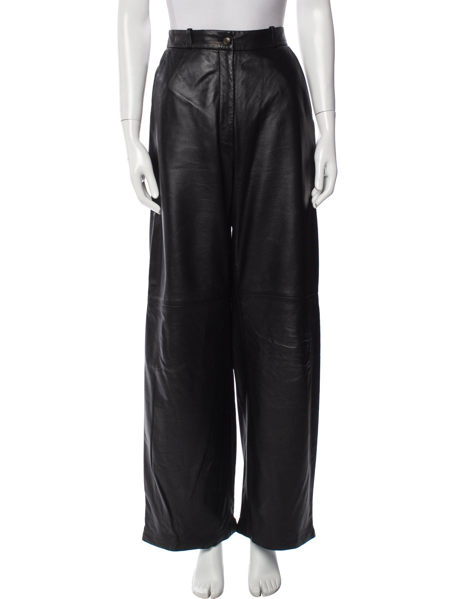 Loulou Studio Leather Wide Leg Pants