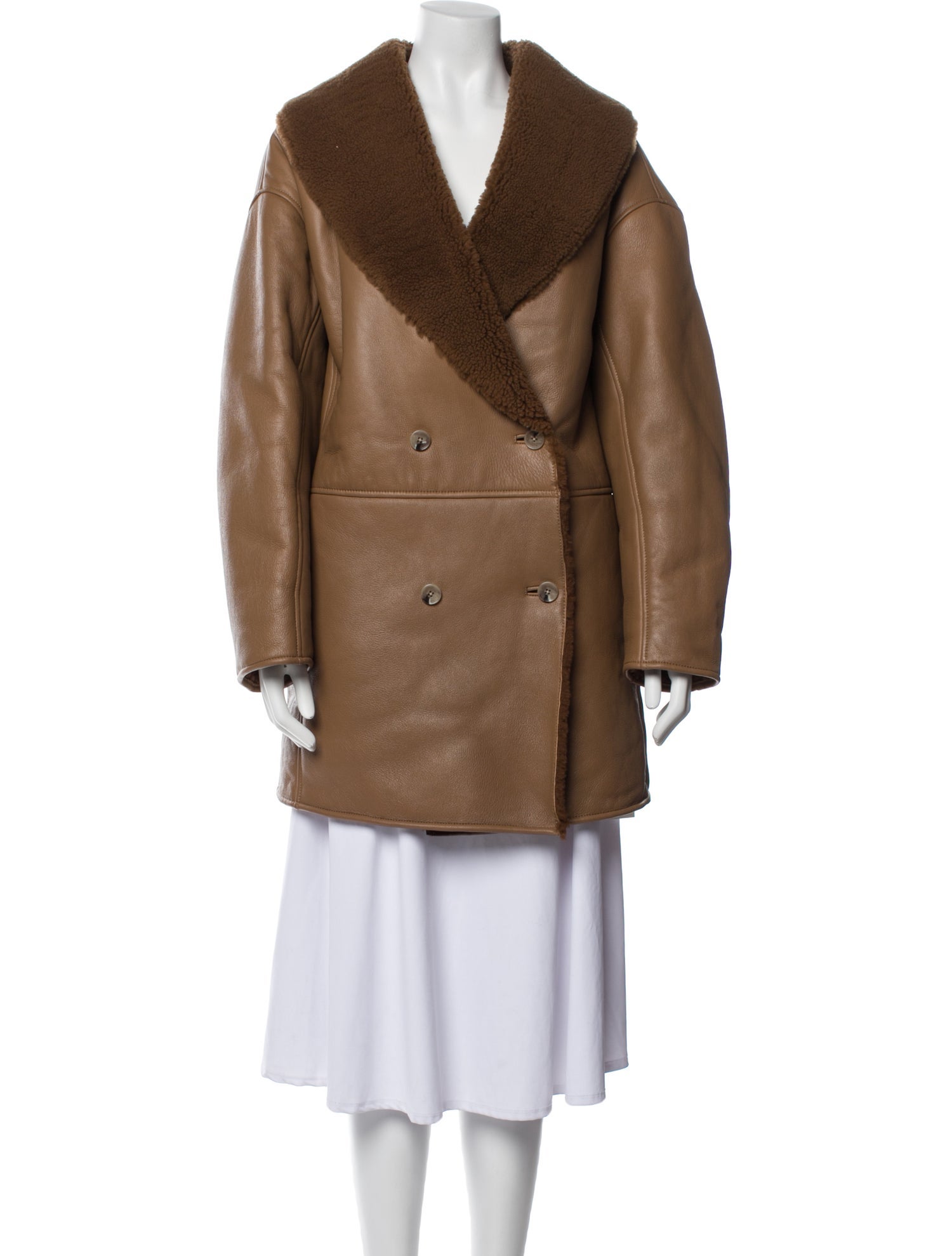 Loulou Studio Shearling Faux Fur Coat