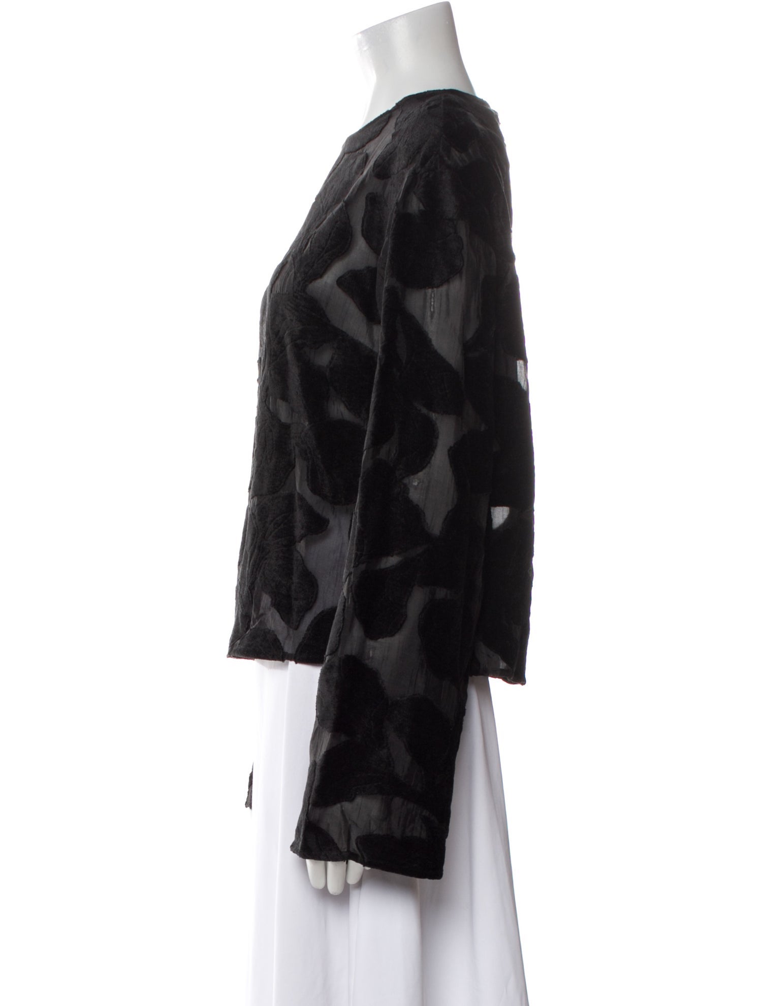 Loulou Studio Animal Print Bateau Neckline Blouse