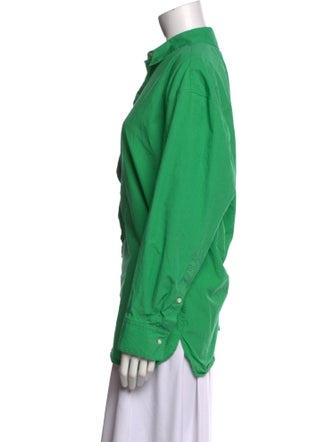 Loulou Studio Long Sleeve Button-Up Top