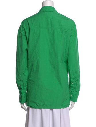 Loulou Studio Long Sleeve Button-Up Top