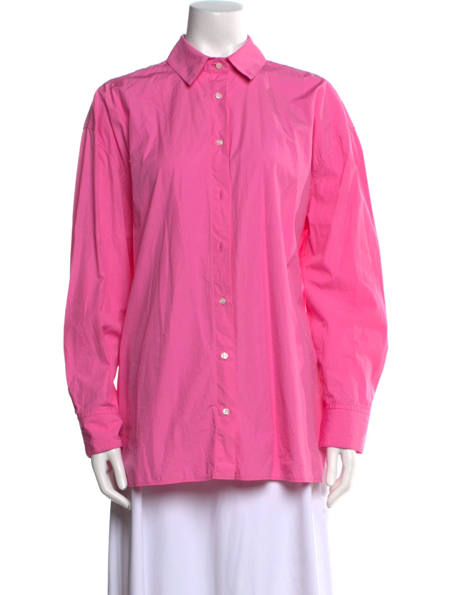 Loulou Studio Long Sleeve Button-Up Top