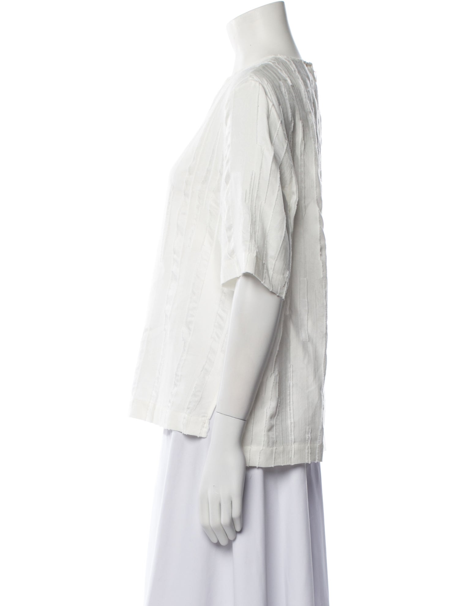 Loulou Studio Silk Crew Neck Blouse