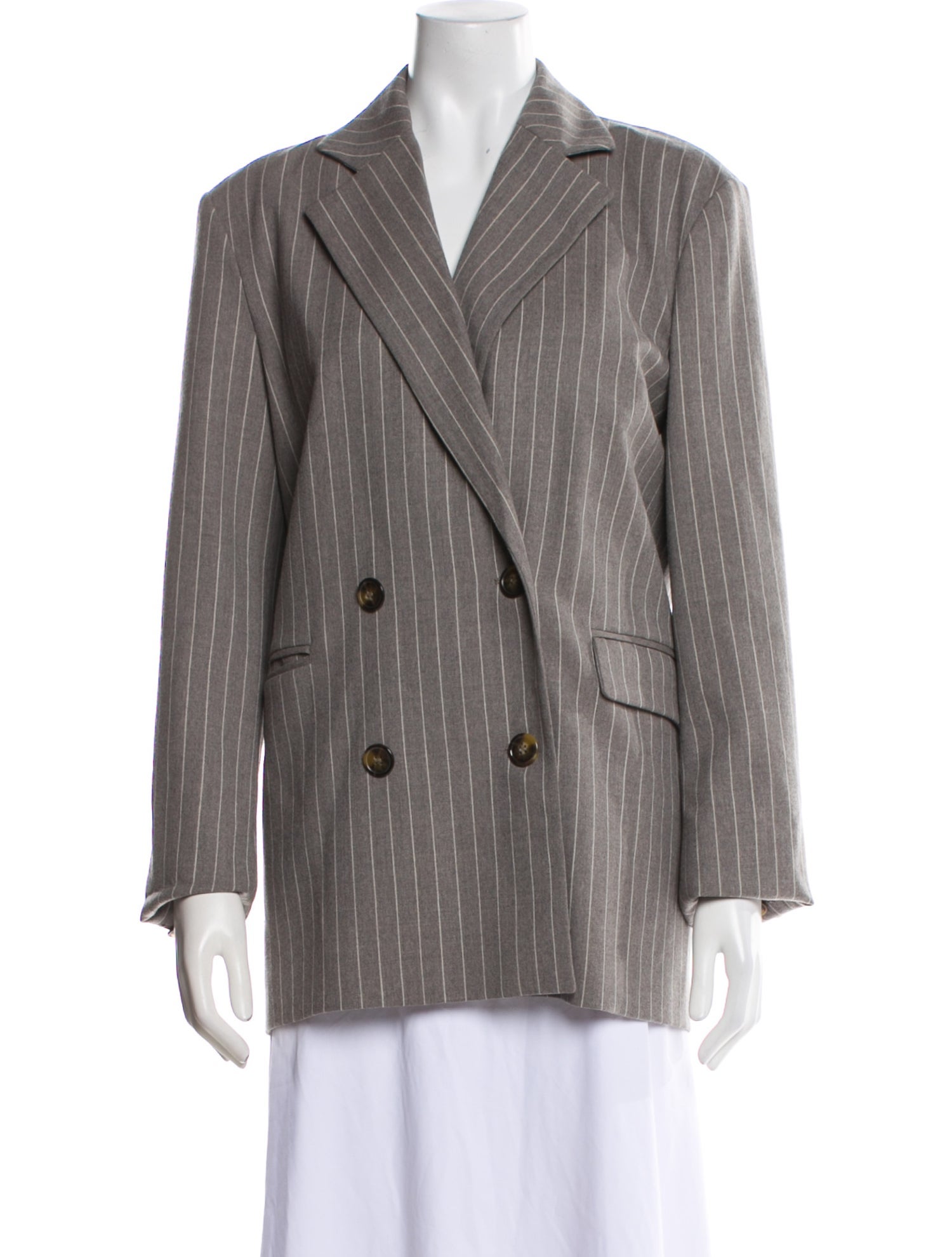Loulou Studio Wool Striped Blazer
