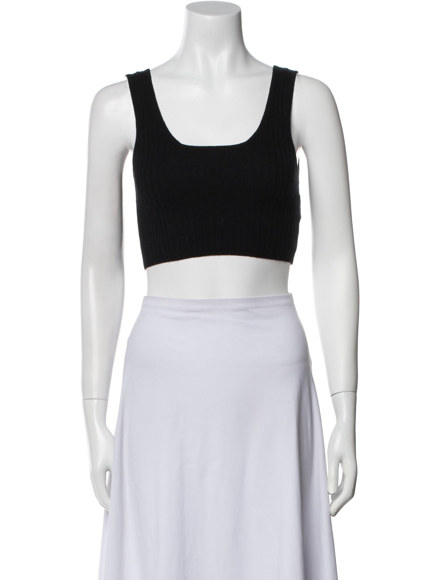 Loulou Studio Wool Scoop Neck Crop Top