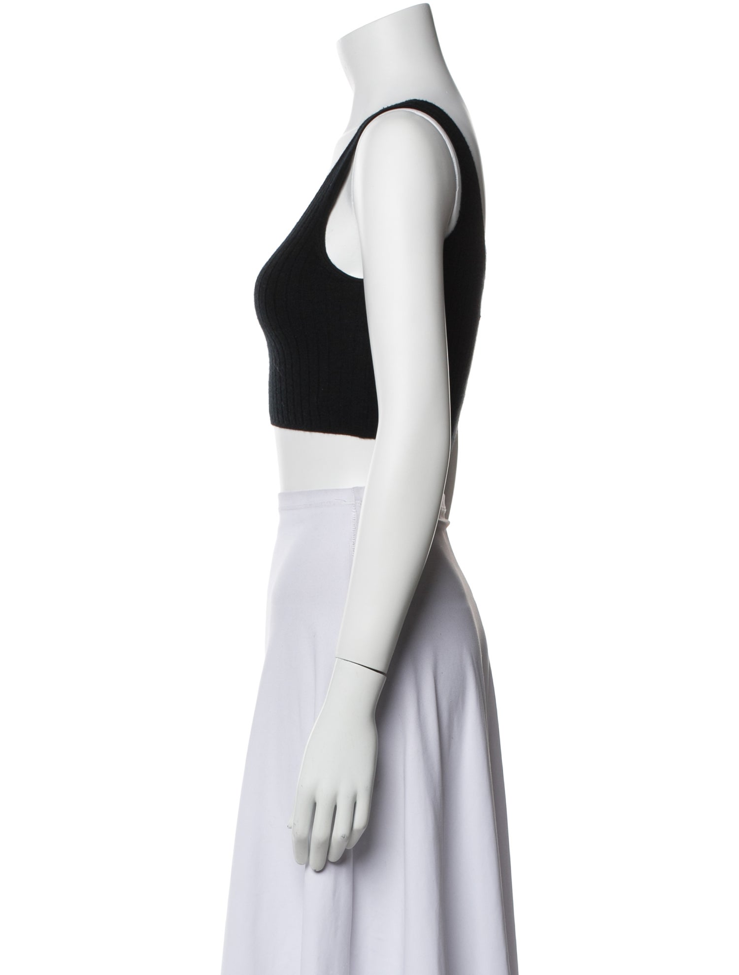 Loulou Studio Wool Scoop Neck Crop Top