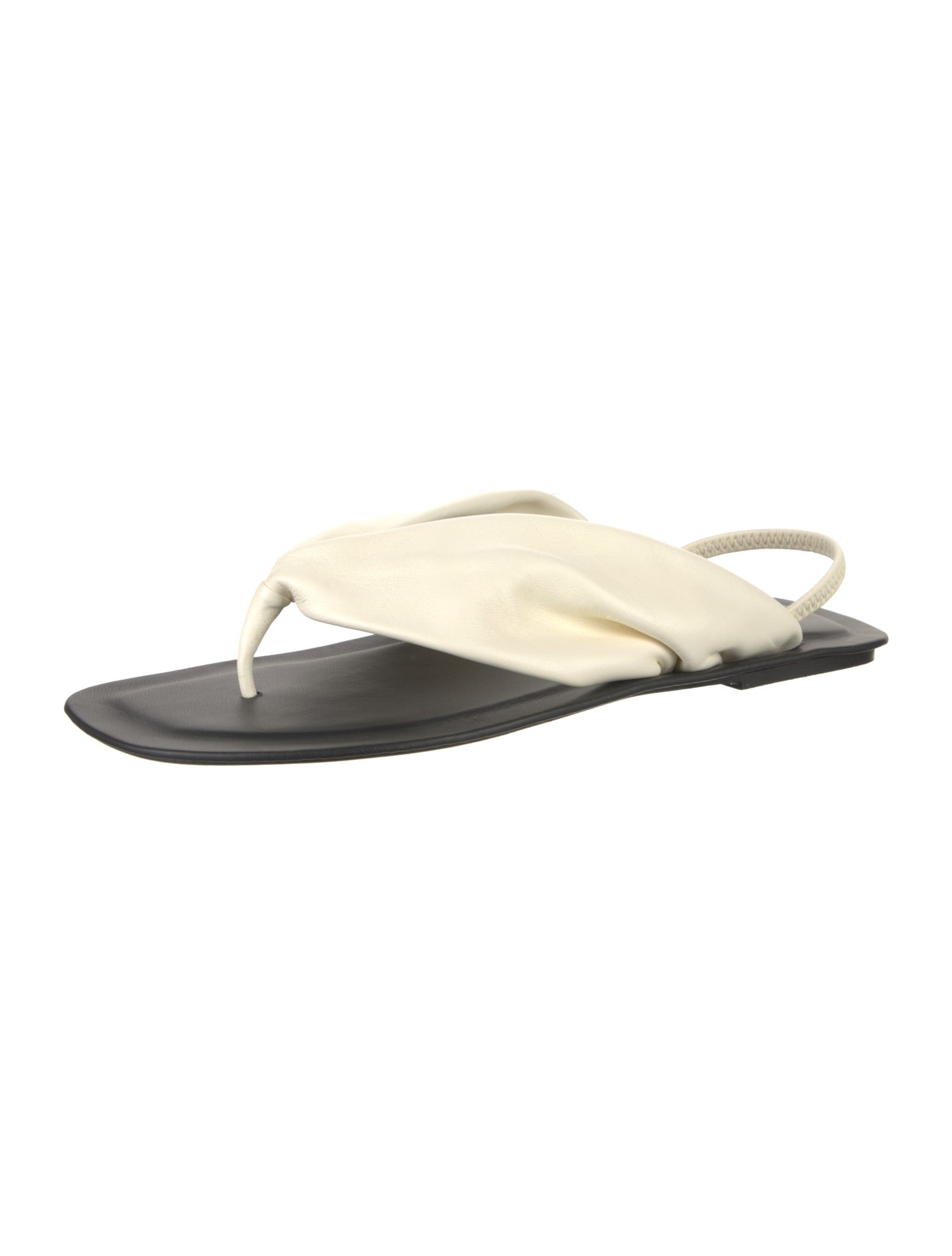Loulou Studio Leather Flip Flops
