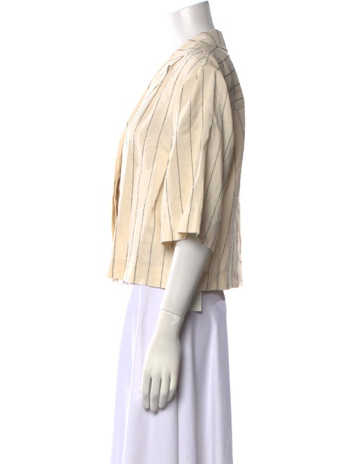 Loulou Studio Striped V-Neck Blouse