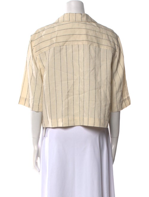 Loulou Studio Striped V-Neck Blouse