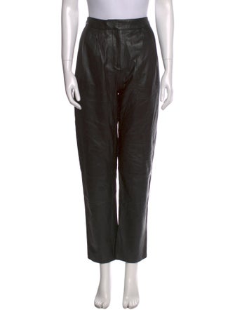 Loulou Studio Leather Straight Leg Pants