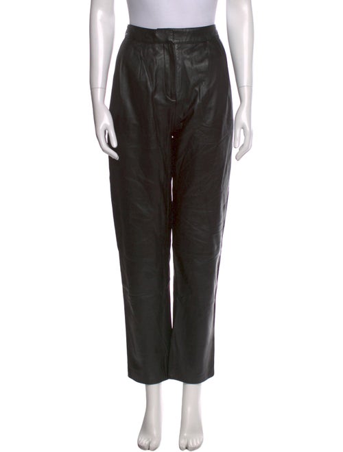 Loulou Studio Leather Straight Leg Pants