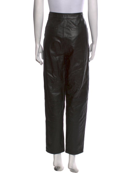 Loulou Studio Leather Straight Leg Pants