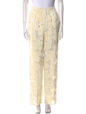 Loulou Studio Lace Pattern Wide Leg Pants