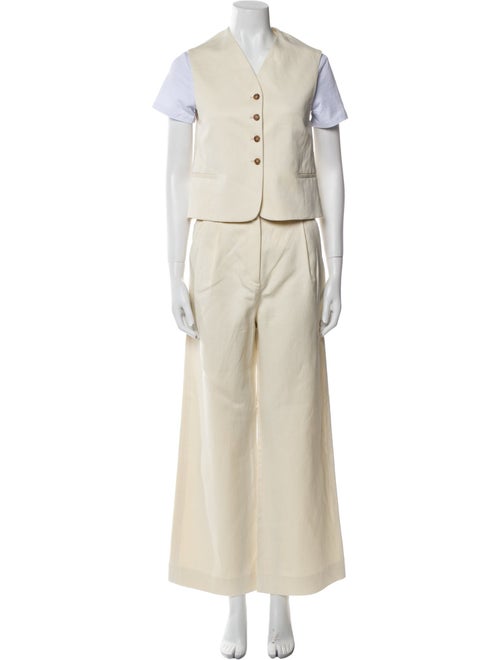 Loulou Studio Pleated Accents Pant Set