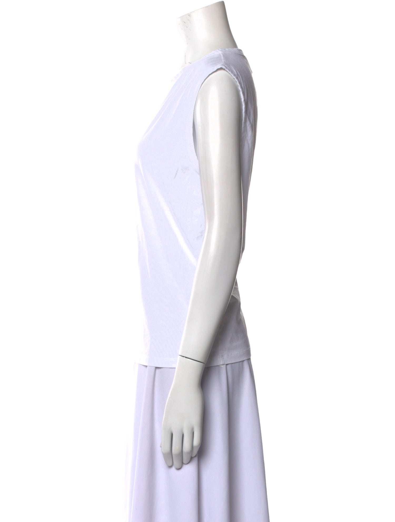 Loulou Studio Crew Neck Sleeveless Top