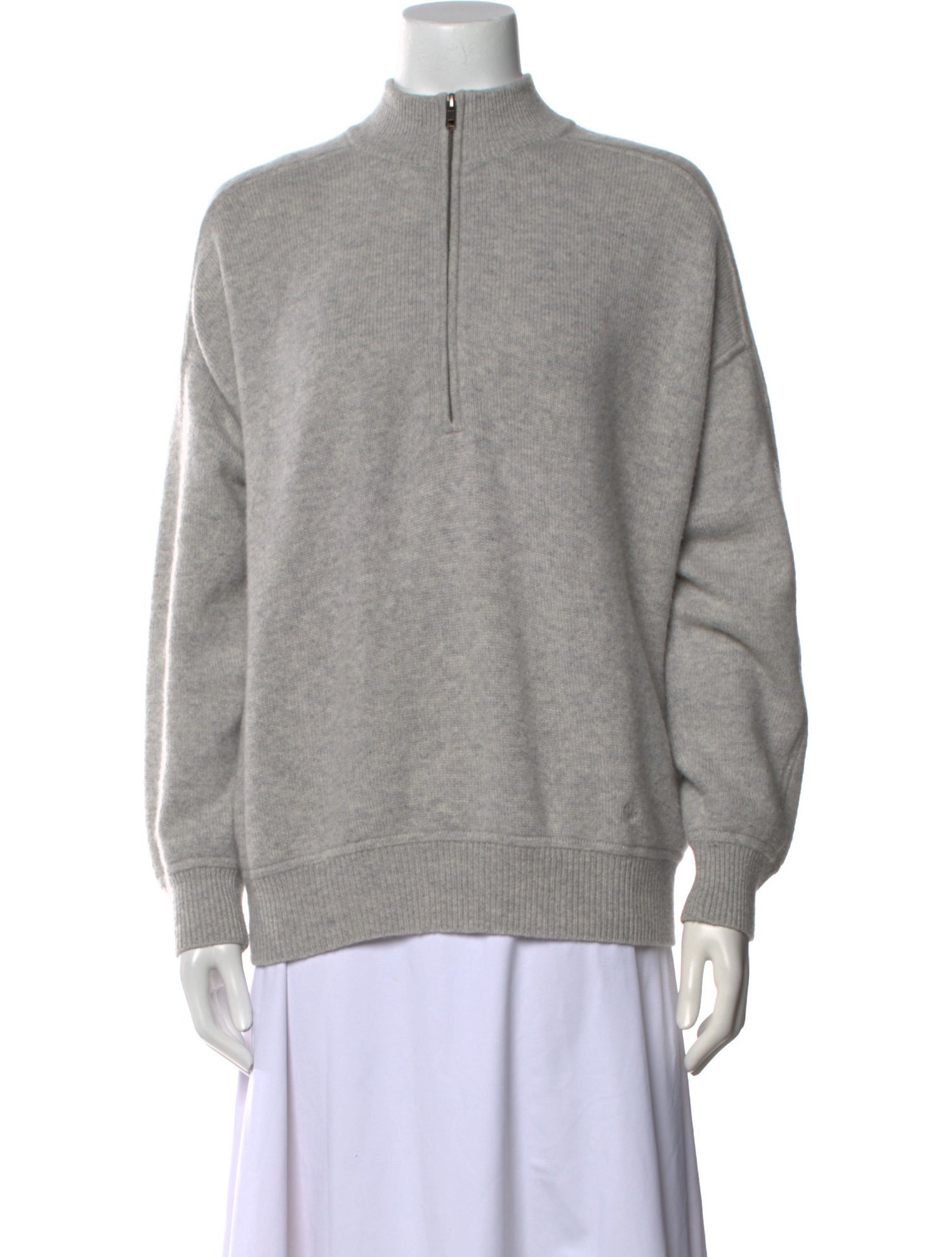 Loulou Studio Cashmere Mock Neck Sweater