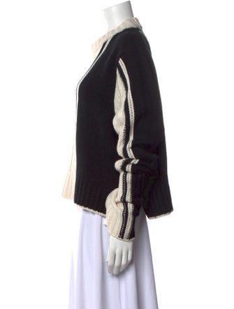 Loulou Studio Wool Colorblock Pattern Sweater