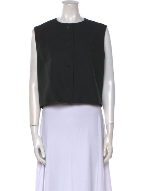 Loulou Studio Crew Neck Sleeveless Crop Top