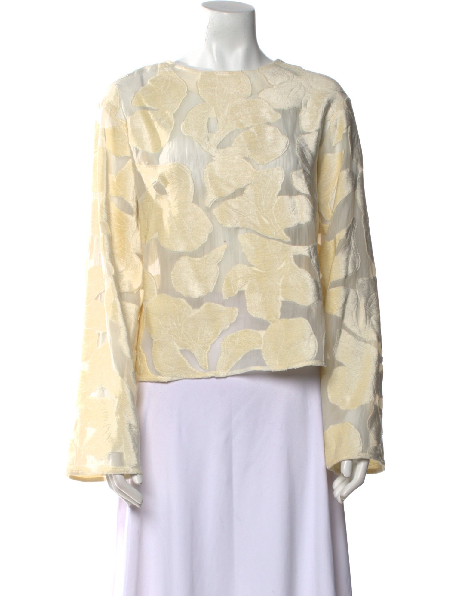 Loulou Studio Printed Bateau Neckline Blouse