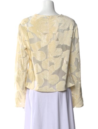 Loulou Studio Printed Bateau Neckline Blouse