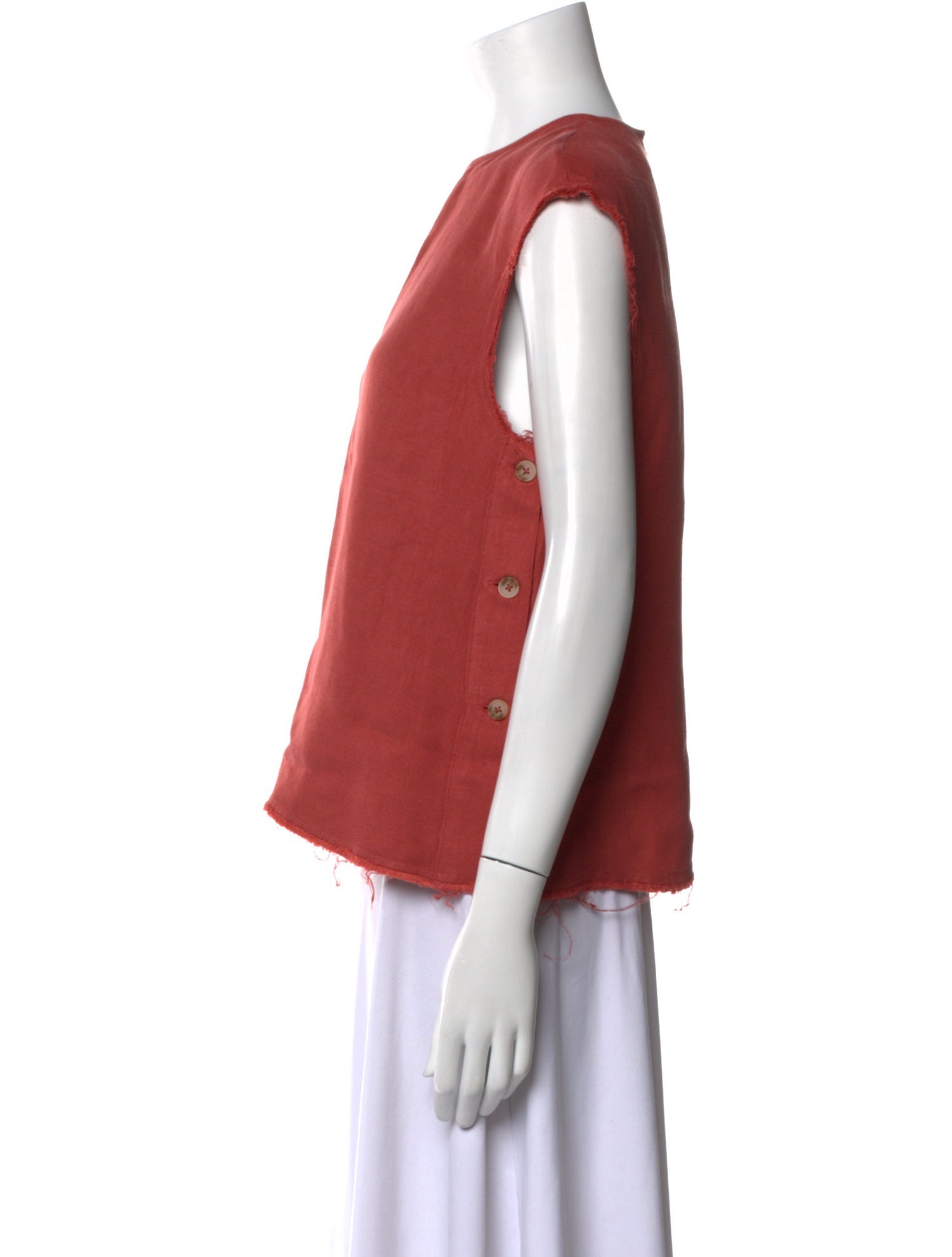 Loulou Studio Linen Crew Neck Top